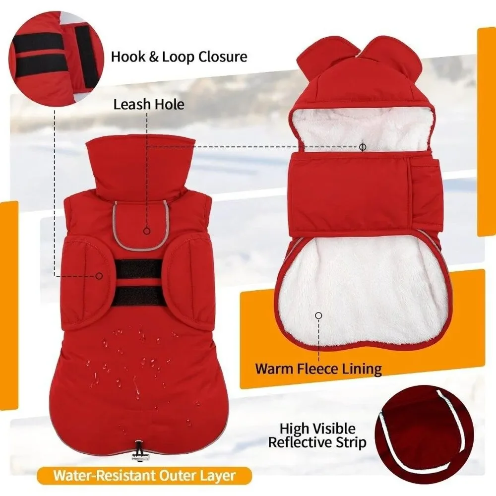LeLe Pet Dachshund Winter Coat Warm Fleece Lining XXL